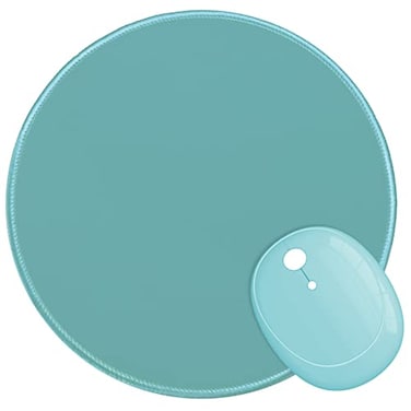 Dapesuom Round Mouse Pad 87 x 87 Inch PremiumTextured Washable NonSlip Rubber Base Cute Small Mouse Mat with Stitched Edge for Women Wireless Computer Laptop Gaming Desk Accessories Green