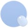 Dapesuom Round Mouse Pad 87 x 87 Inch PremiumTextured Washable NonSlip Rubber Base Cute Small Mouse Mat with Stitched Edge for Women Wireless Computer Laptop Gaming Desk Accessories Sky Blue