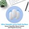Dapesuom Round Mouse Pad 87 x 87 Inch PremiumTextured Washable NonSlip Rubber Base Cute Small Mouse Mat with Stitched Edge for Women Wireless Computer Laptop Gaming Desk Accessories Sky Blue