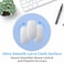 Dapesuom Round Mouse Pad 87 x 87 Inch PremiumTextured Washable NonSlip Rubber Base Cute Small Mouse Mat with Stitched Edge for Women Wireless Computer Laptop Gaming Desk Accessories Sky Blue
