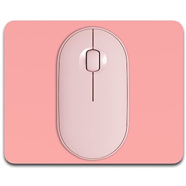 Dapesuom Small Mouse Pad 5 x 6 Inch Thick Rubber PremiumTextured NonSlip Portable Washable Mini Mouse Mat for Women Men Wireless Laptops Keyboard Tray Gaming Computer Office Travel Rose Pink