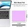 Dapesuom Small Mouse Pad 5 x 6 Inch Thick Rubber PremiumTextured NonSlip Portable Washable Mini Mouse Mat for Women Men Wireless Laptops Keyboard Tray Gaming Work Computer Office Travel Purple