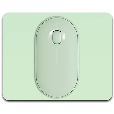 Dapesuom Small Mouse Pad 5 x 6 Inch Thick Rubber PremiumTextured NonSlip Portable Washable Mini Mouse Mat for Women Men Wireless Laptops Keyboard Tray Gaming Work Computer Travel Lake Green