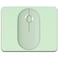Dapesuom Small Mouse Pad 5 x 6 Inch Thick Rubber PremiumTextured NonSlip Portable Washable Mini Mouse Mat for Women Men Wireless Laptops Keyboard Tray Gaming Work Computer Travel Lake Green