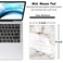 Dapesuom Small Mouse Pad 6 x 8 Inch Thick Rubber PremiumTextured NonSlip Portable Washable Mini Mouse Mat for Women Men Wireless Laptops Keyboard Tray Gaming Computer Office Travel White Marble