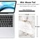 Dapesuom Small Mouse Pad 6 x 8 Inch Thick Rubber PremiumTextured NonSlip Portable Washable Mini Mouse Mat for Women Men Wireless Laptops Keyboard Tray Gaming Computer Office Travel White Marble