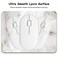 Dapesuom Small Mouse Pad 6 x 8 Inch Thick Rubber PremiumTextured NonSlip Portable Washable Mini Mouse Mat for Women Men Wireless Laptops Keyboard Tray Gaming Computer Office Travel White Marble