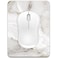 Dapesuom Small Mouse Pad 6 x 8 Inch Thick Rubber PremiumTextured NonSlip Portable Washable Mini Mouse Mat for Women Men Wireless Laptops Keyboard Tray Gaming Computer Office Travel White Marble