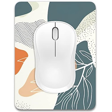 Dapesuom Small Mouse Pad 6 x 8 Inch Thick Rubber PremiumTextured NonSlip Portable Washable Mini Mouse Mat for Women Men Wireless Laptops Keyboard Tray Gaming Work Computer Office Travel Leaf