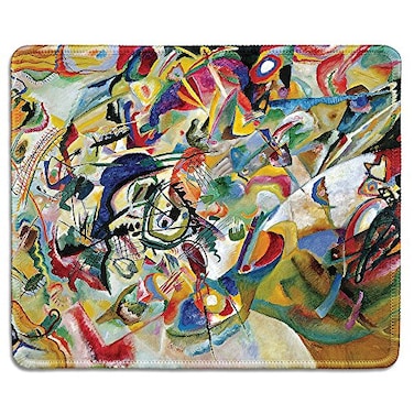 dealzEpic Art Mousepad Natural Rubber Mouse Pad with Famous Abstract Fine Art Painting of Composition VII Composition 7 by Wassily Kandinsky Stitched Edges 95x79 inches