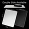 DSKKWS Metal Aluminum Mouse Pad Office and Gaming Thin Hard Mouse Mat Leather Surface NonSlip Double Side Precision Silver and Black Mouse Pad for Fast and Accurate ControlFlat