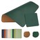 EAGZFFI DoubleSided PU Leather Cork Mouse Pad with Coaster Reversible NonSlip Stitched Edges for Office Home 8x11 InchesBlackish Green