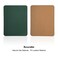 EAGZFFI DoubleSided PU Leather Cork Mouse Pad with Coaster Reversible NonSlip Stitched Edges for Office Home 8x11 InchesBlackish Green