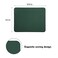 EAGZFFI DoubleSided PU Leather Cork Mouse Pad with Coaster Reversible NonSlip Stitched Edges for Office Home 8x11 InchesBlackish Green
