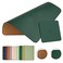 EAGZFFI DoubleSided PU Leather Cork Mouse Pad with Coaster Reversible NonSlip Stitched Edges for Office Home 8x11 InchesBlackish Green