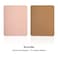 EAGZFFI DoubleSided PU Leather Cork Mouse Pad with Coaster Reversible NonSlip Stitched Edges for Office Home 8x11 InchesPink