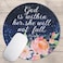 Eleville Mouse Pad Fashion Bible Verses God is Within Her She Will Not Fall Psalm for Office Home Travel emp11