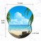 COUKASO Ergonomic Mouse Pad with Support Comfortable Wrist Rest NonSlip PU Base for Home Office Studying Gaming Beach Seaside