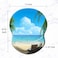 COUKASO Ergonomic Mouse Pad with Support Comfortable Wrist Rest NonSlip PU Base for Home Office Studying Gaming Beach Seaside