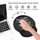 LACOMA Ergonomic Mouse Pad Wrist Support Cup CoasterStay Positive Work Hard and Make It Happen Inspirational Quote Art Rustic Old Wood Wrist Mouse Pad with NonSlip PU Base for Computer Laptop Home Off
