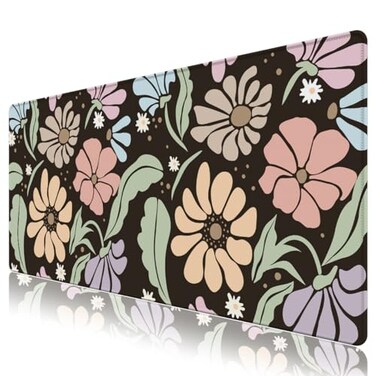ARTSO Extended Gaming Mouse Pad XXL ArtSo Large Keyboard Mat Long Mousepad Desk Decor Writing Pad Non Slip Rubber Base Stitched Edges for Work Game Office Home 351 x 157 Purple Marble