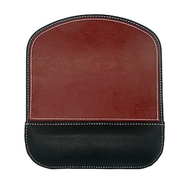 Fosinz Ergonomic Leather Mouse Pad Mat Mousepad with Rest Wrist Support NonSlip Rubber Base Memory Foam Waterproof Surface for Gaming Office SquareBrown