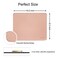 Fosmihao Leather Mouse Pad Wood Mouse Pad Double Side Mouse Pad with Stitched Edge Waterproof Ultra Thin Mouse Pad for Computers Laptop Office Home 102 x 83 Inch 1 Pack Pink