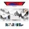 Galdas Mouse Pad for GamingXXL XL Large Mouse Mat Long Extended Mousepad Desk Mat NonSlip Rubber Mice Pads Stitched Edges ThinBlack Ink Background 315 x 118 x 012 Inches