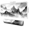 Galdas Mouse Pad for GamingXXL XL Large Mouse Mat Long Extended Mousepad Desk Mat NonSlip Rubber Mice Pads Stitched Edges ThinBlack Ink Background 315 x 118 x 012 Inches