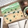 YAKAIER Gaming Mouse Pad and Coasters Set Sea Turtles on The Beach Starfish Shell Blue Ocean Painting Art Mousepad NonSlip Rubber Rectangle Mouse Pad Customized Mouse Mat for Working and Gaming