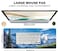 Hanazaoa Moraine Lake and Rocky Mountains Gaming Mouse Pad Large XL Desk Mat NonSlip Laptop Computer Keyboard Mouse Pad for Office Home 315x118 Inch