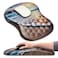 Hokafenle Ergonomic Mouse Pad Wrist Support with Massage Design Wrist Rest Pain Relief Mousepad with Memory FoamNonSlip PU Base Mouse Pads for Wireless Mouse Desk 12x8 inchSunrise Beach