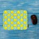 HOSNYE Yellow Rubber Ducks Mousepad NonSlip Rubber Gaming Mouse Pad on Blue Bubbles Background Rectangle Mouse Pads for Computers Laptop