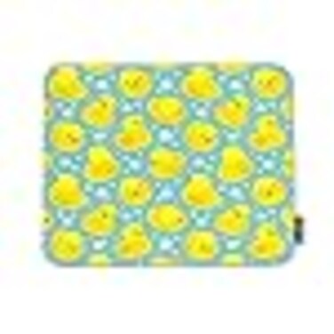 HOSNYE Yellow Rubber Ducks Mousepad NonSlip Rubber Gaming Mouse Pad on Blue Bubbles Background Rectangle Mouse Pads for Computers Laptop