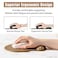 Hsurbtra Ergonomic Mouse Pad with Wrist Rest Support Gel Mouse Pads with NonSlip PU Base Pain Relief Memory Foam Computer Mat Cute Office Supplies Desk Decro Accessories Leather Brown