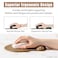 Hsurbtra Ergonomic Mouse Pad with Wrist Rest Support Gel Mouse Pads with NonSlip PU Base Pain Relief Memory Foam Computer Mat Cute Office Supplies Desk Decro Accessories Leather Brown