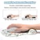 Hsurbtra Ergonomic Mouse Pad with Wrist Rest Support Gel Mouse Pads with NonSlip PU Base Pain Relief Memory Foam Computer Mat Cute Office Supplies Desk Decro Accessories Orange Flowers