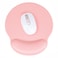 Hsurbtra Ergonomic Mouse Pad with Wrist Rest Support Gel Mouse Pads with NonSlip PU Base Pain Relief Memory Foam Computer Mat Cute Office Supplies Desk Decro Accessories Pink