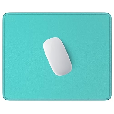 Hsurbtra Mouse Pad PremiumTextured Square Mousepad 102 x 83 Inch Stitched Edge AntiSlip Waterproof Rubber Pretty Cute Computer Mat for Office Gaming Laptop Women Kids Malachite Green