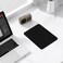 Hsxnam Leather Mouse Pad Office Mouse Mat NonSlip Rubber Base Stitched Edge Washable Waterproof Rectangular Mousepad for Office Gaming PC Laptop 98 x 79 Black
