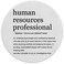 TNUW Human Resources Professional Definition Minimalist Mouse Pad 79x79 InchNonSlip Rubber Base Mousepads for Dorm Office Home Desk DecorFunny HR Gift