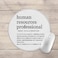 TNUW Human Resources Professional Definition Minimalist Mouse Pad 79x79 InchNonSlip Rubber Base Mousepads for Dorm Office Home Desk DecorFunny HR Gift