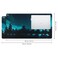 iCasso Extended Gaming Mouse Pad 354x157 in Large 3mm NonSlip Rubber Base Mousepad with Stitched Edges Waterproof Keyboard Mouse Mat Desk Pad for Work Game Office Home Silent Night