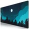 iCasso Extended Gaming Mouse Pad 354x157 in Large 3mm NonSlip Rubber Base Mousepad with Stitched Edges Waterproof Keyboard Mouse Mat Desk Pad for Work Game Office Home Silent Night