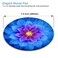 IMAYONDIA Mouse Pad Blue Watercolor Lotus Flower Round Mouse Pad NonSlip Rubber Base Mousepad for Laptop Computer Personalized Small Mousepad with Designs for Women 79 x 79 Inch
