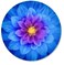 IMAYONDIA Mouse Pad Blue Watercolor Lotus Flower Round Mouse Pad NonSlip Rubber Base Mousepad for Laptop Computer Personalized Small Mousepad with Designs for Women 79 x 79 Inch