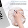 ITNRSIIET Ergonomic Mouse Pad with Gel Wrist Support Small Wrist Rest Smooth Surface NonSlip PU Base Comfortable Office Supplies Pain Relief 87 x 72 inches Rose Gold Marbling