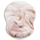 ITNRSIIET Ergonomic Mouse Pad with Gel Wrist Support Small Wrist Rest Smooth Surface NonSlip PU Base Comfortable Office Supplies Pain Relief 87 x 72 inches Rose Gold Marbling