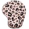 ITNRSIIET Ergonomic Mouse Pad with Gel Wrist Support Wrist Rest Smooth Surface NonSlip PU Base Comfortable Office Supplies Pain Relief 95 x 8 inches Leopard Black Purple