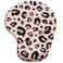 ITNRSIIET Ergonomic Mouse Pad with Gel Wrist Support Wrist Rest Smooth Surface NonSlip PU Base Comfortable Office Supplies Pain Relief 95 x 8 inches Leopard Black Purple